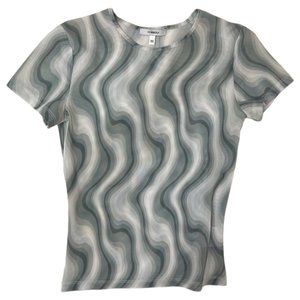 Miaou Mini Tee in Swerve - green/white - size XS